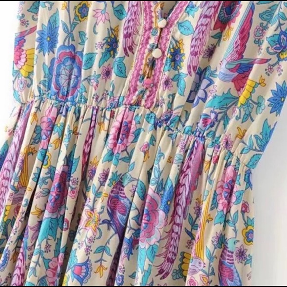 Spell Floral Bird Mini Dress Replica - Picture 6 of 8